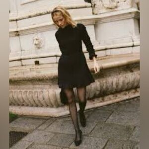 DOEN…Cecilia dress. Quintessential black cocktail dress. Sz.M. Taffeta.